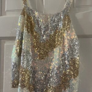 Sequin top from Anthropologie